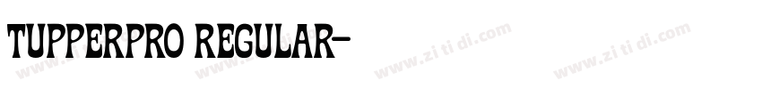 TupperPRO Regular字体转换 TupperPRO Regular字体转换